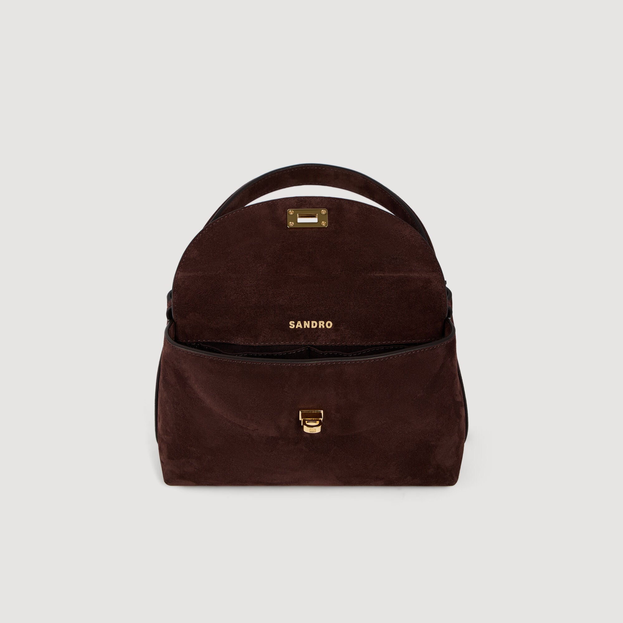 Mini borsa in pelle scamosciata