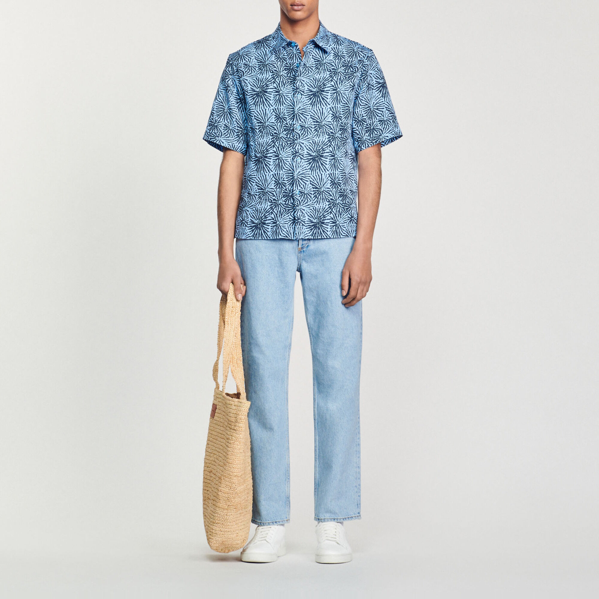Camicia oversize stampata