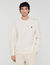 Felpa oversize con inserto in pelle