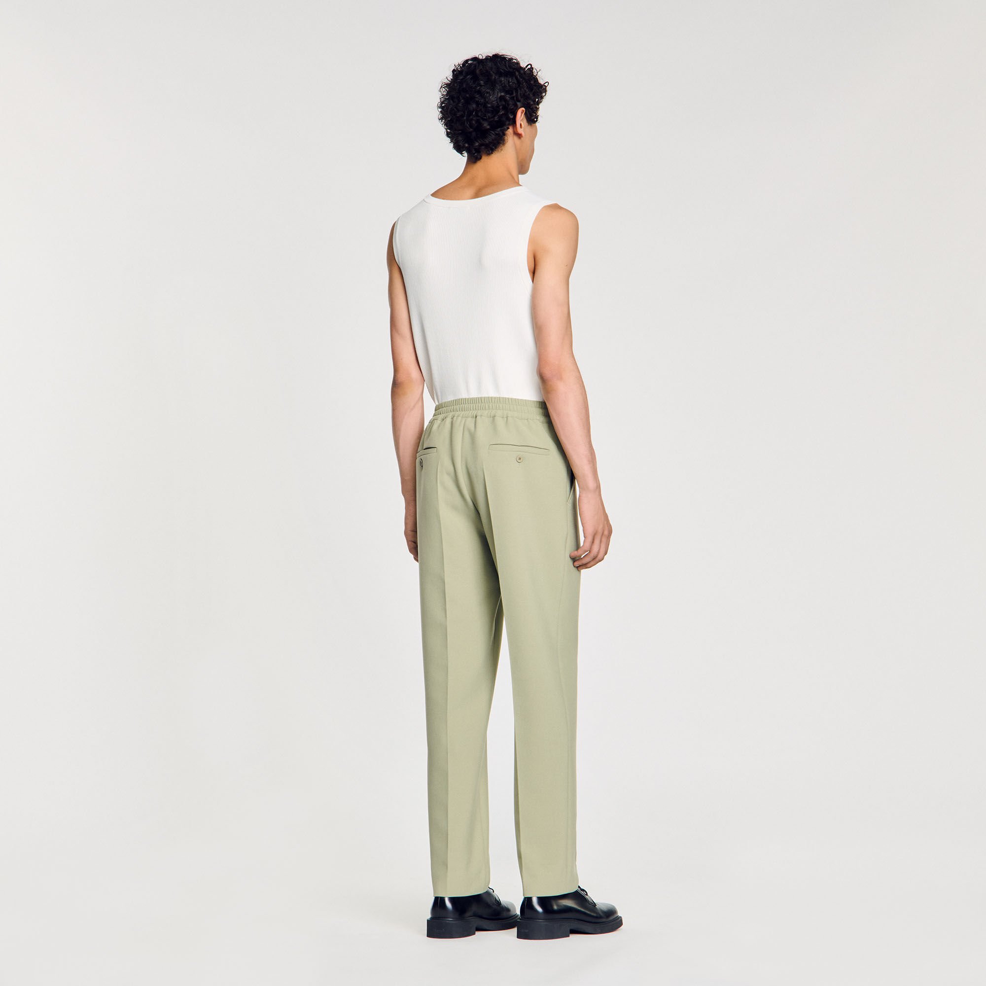 Pantaloni dritti elasticizzati