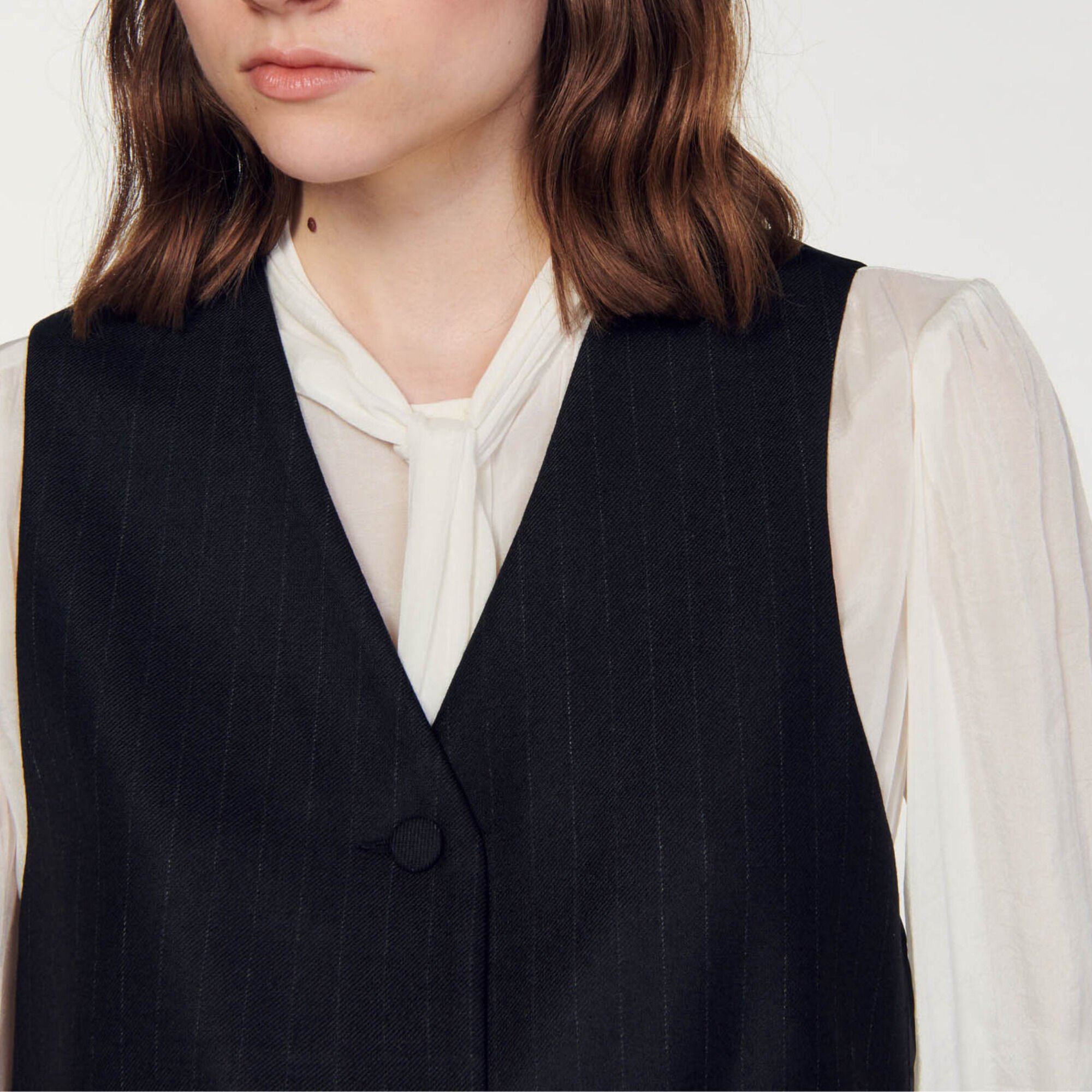 Giacca a righe sottili