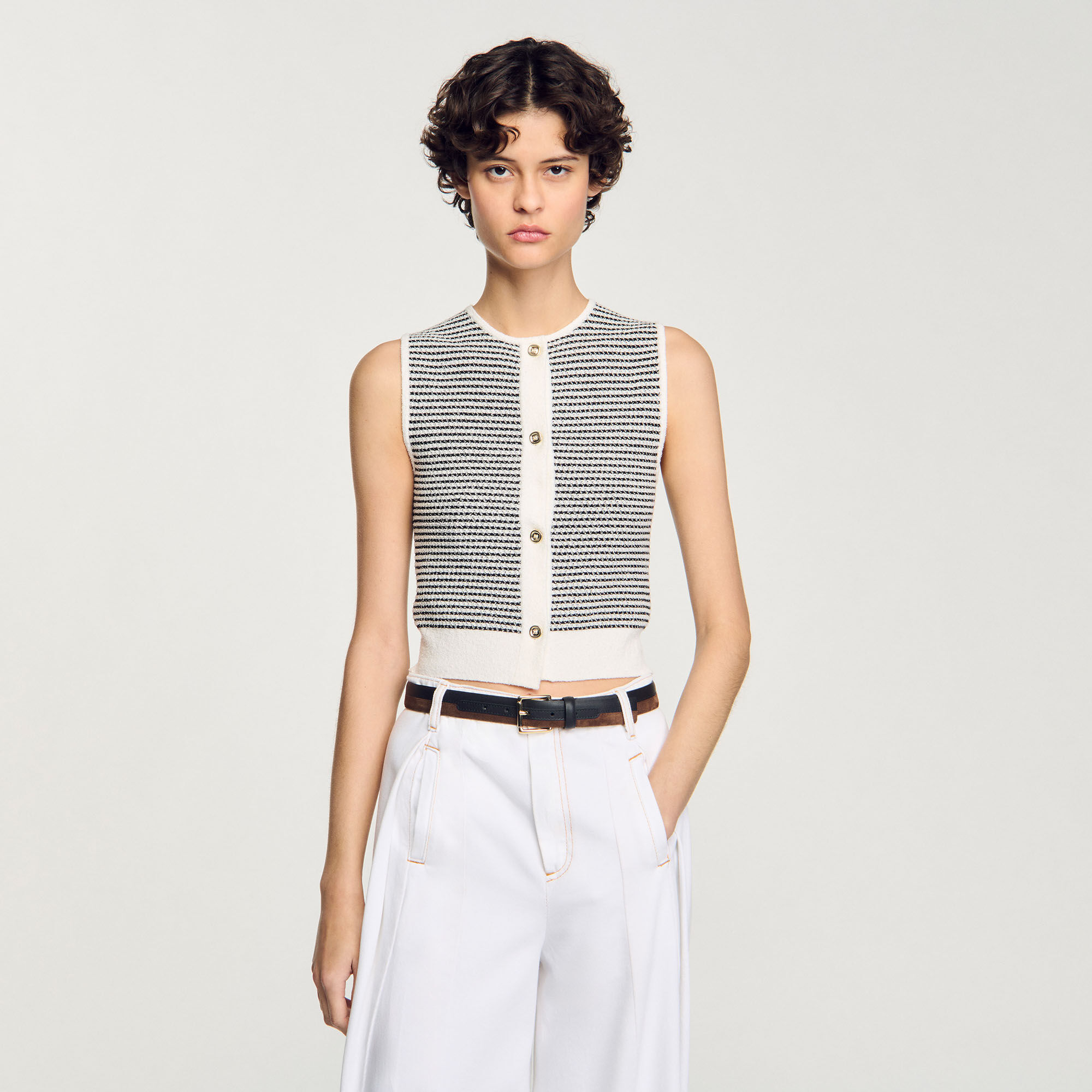 Cardigan a righe