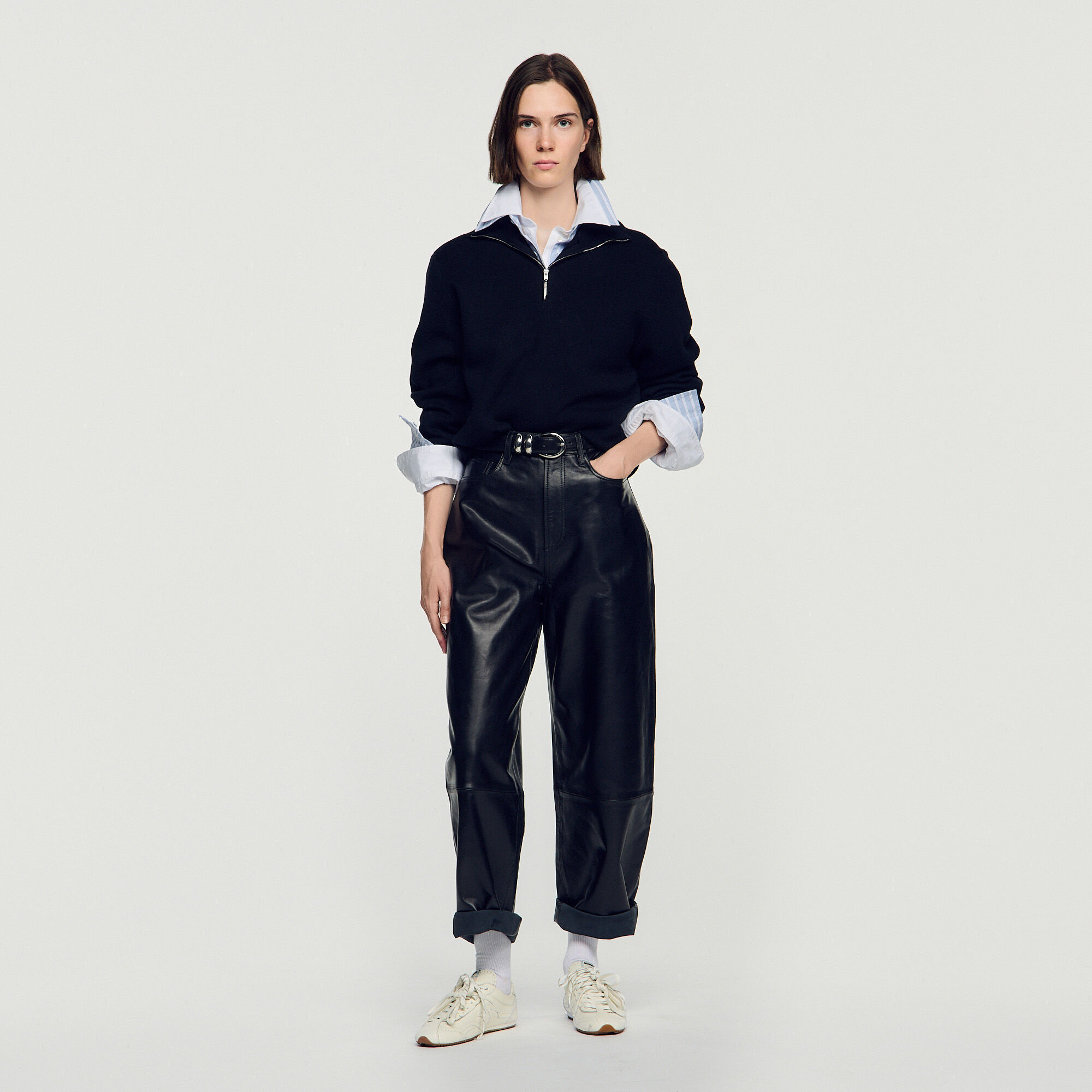 Maglione boxy a collo alto - Mixte | Sandro