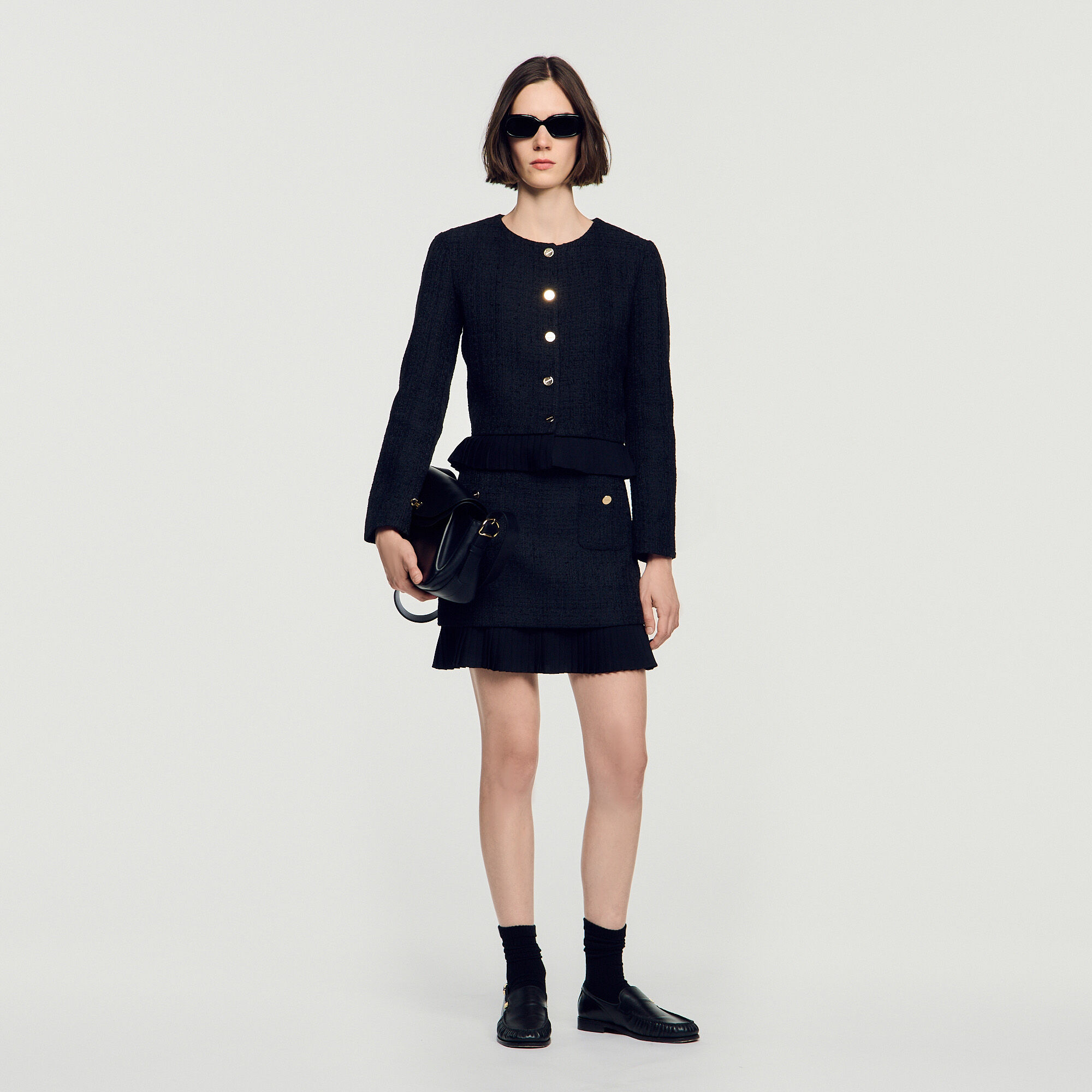 Giacca in tweed 2 in 1 - Donna | Sandro