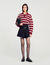 Maglione polo a righe