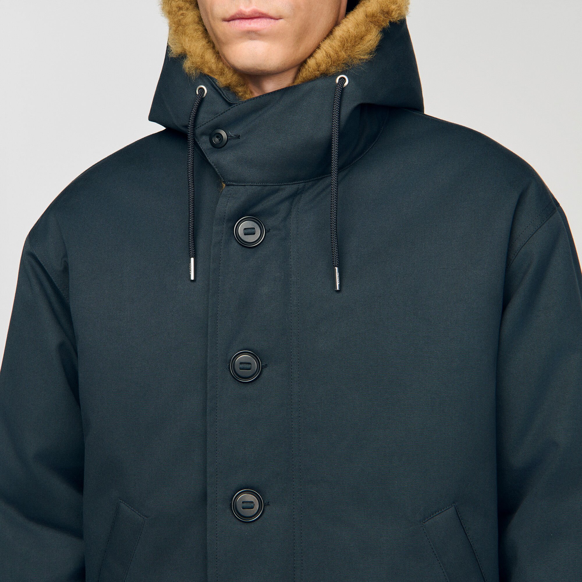 Parka in cotone con cappuccio