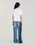 T-shirt con fiori ricamati