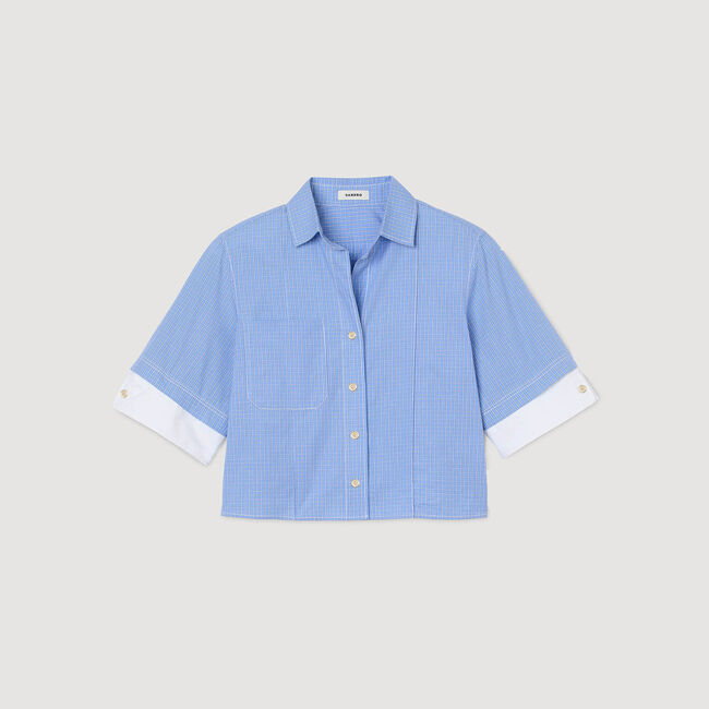 Camicia a quadri oversize