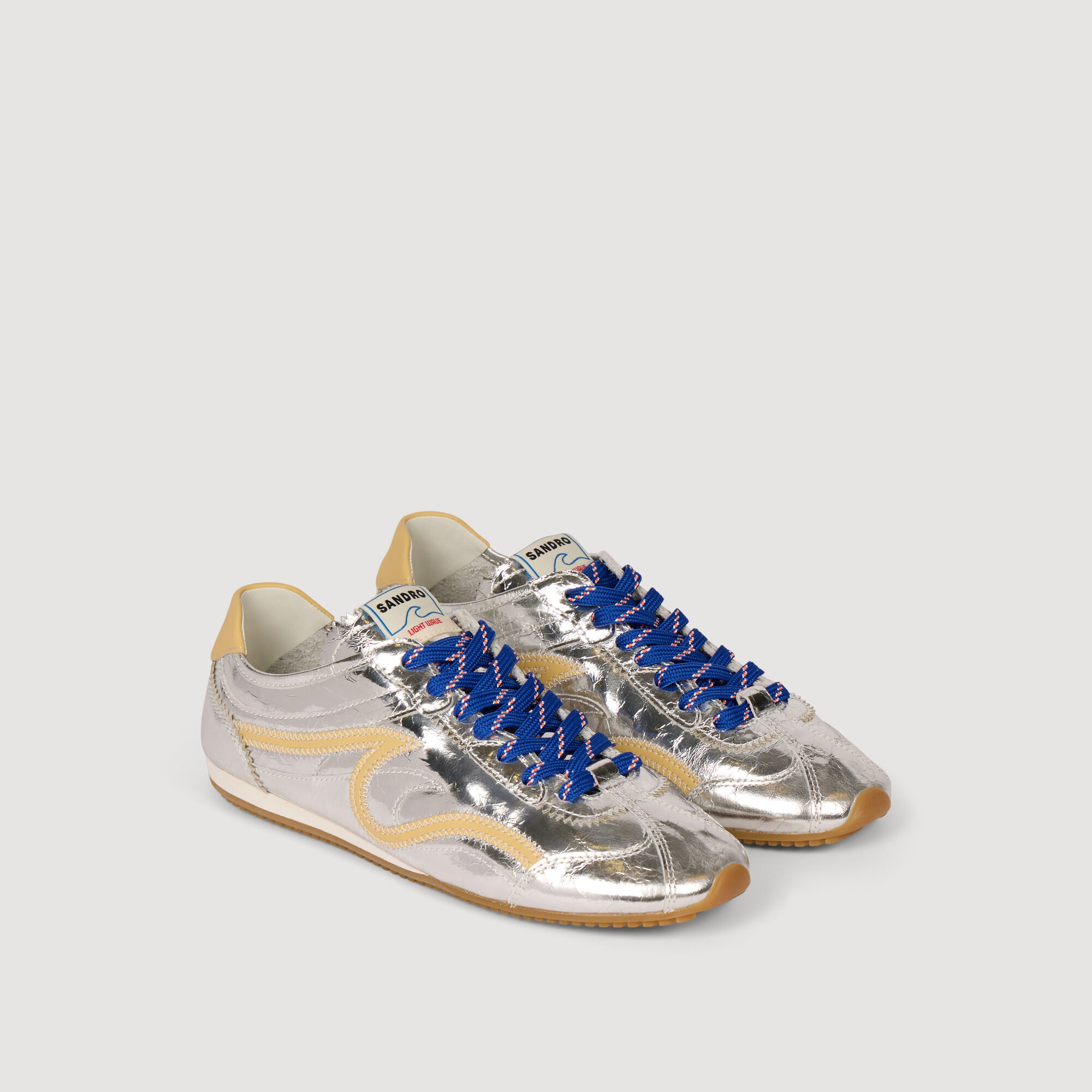 Sneakers L. Wave metallizzate