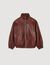 Giubbotto in pelle oversize