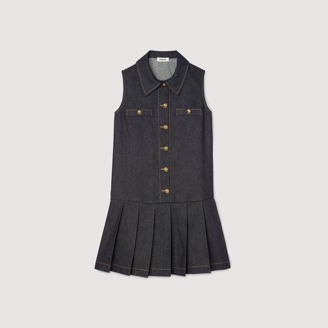 Abito corto in denim