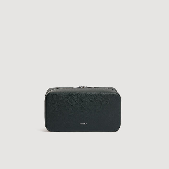 Beauty case in pelle rigenerata