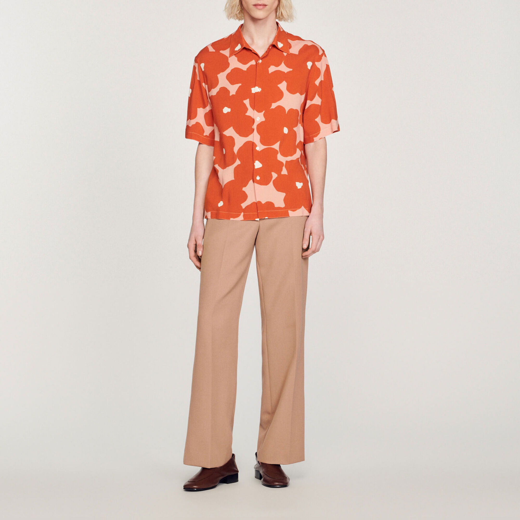 Camicia con stampa floreale