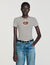 T-shirt cuore glitterato