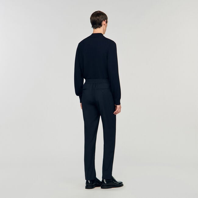 Pantaloni dritti elasticizzati