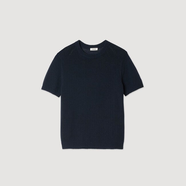 T-shirt in maglia fine