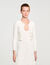 Cardigan corto in maglia a coste