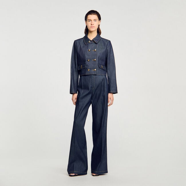 Pantaloni sartoriali in denim