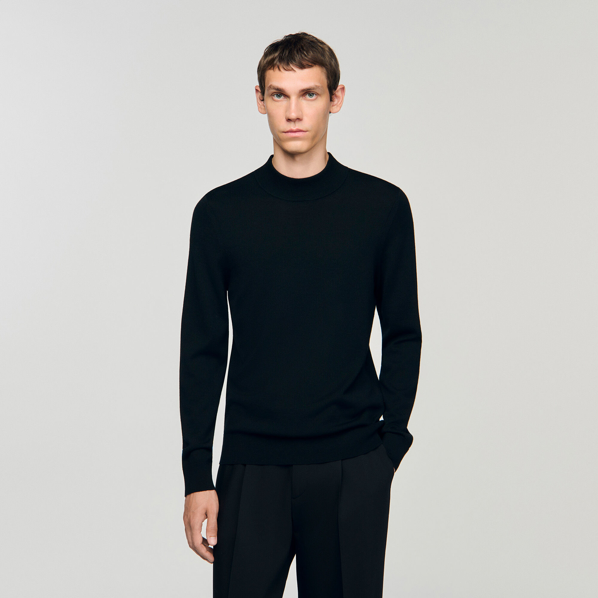 Pullover con collo a lupetto