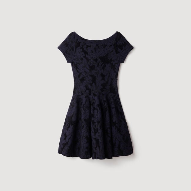 Abito in maglia jacquard a fiori - Donna | Sandro