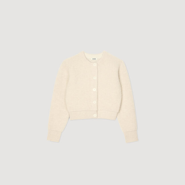 Cardigan corto in morbida maglia