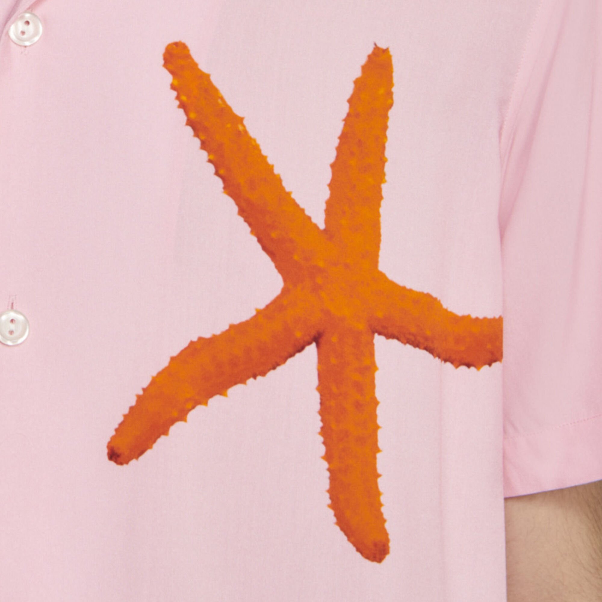 Camicia con stampa stelle marine