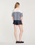 T-shirt alla marinara con strass