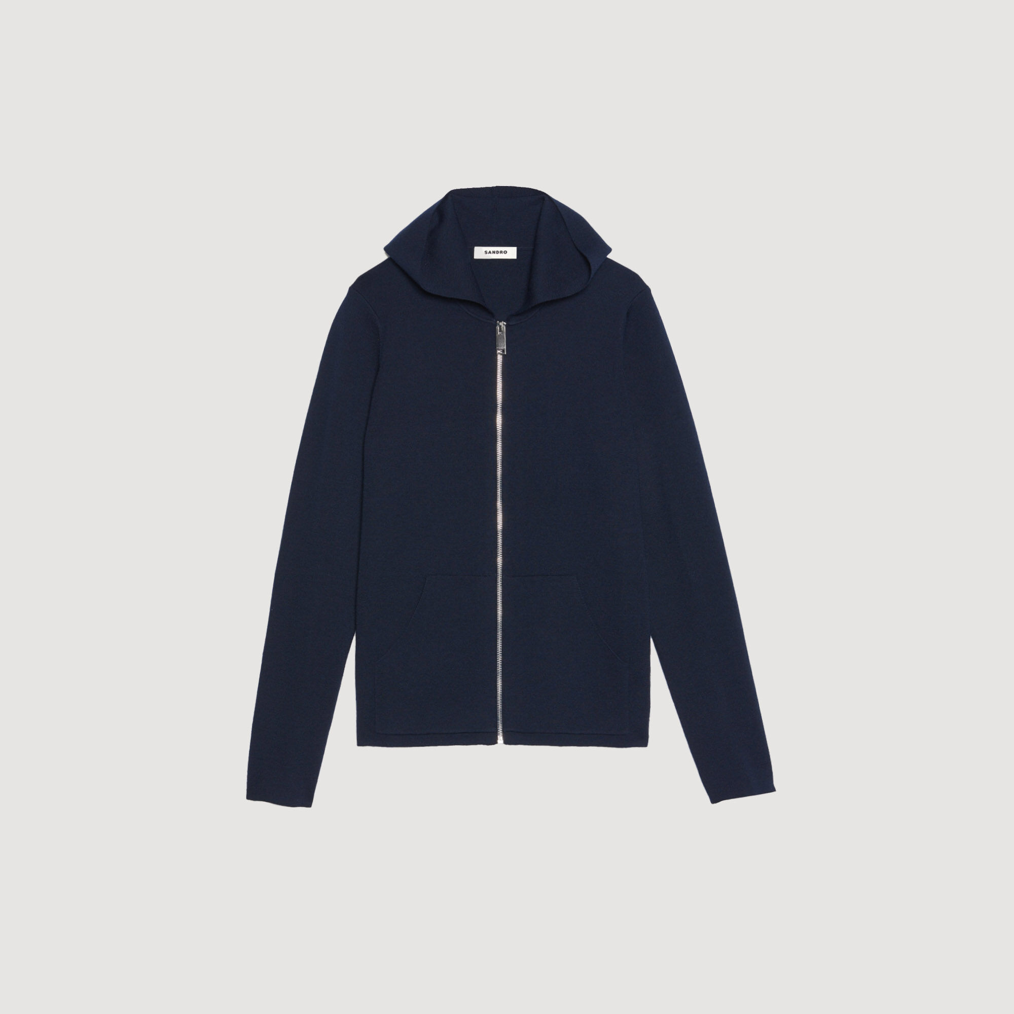 Gilet con zip e cappuccio