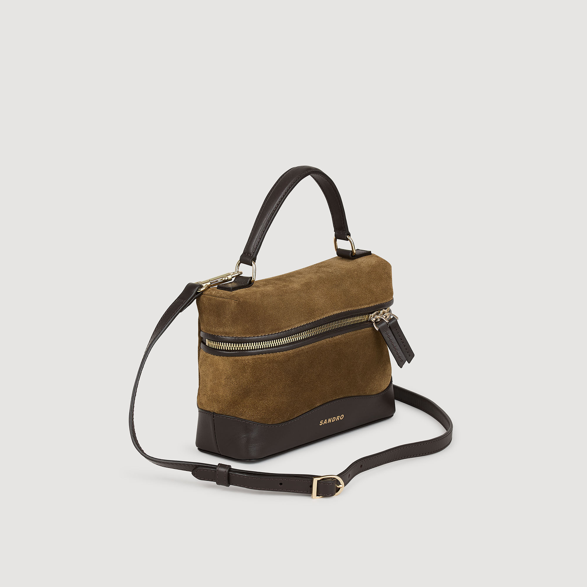 Borsa TANGOSO vanity in pelle e camoscio