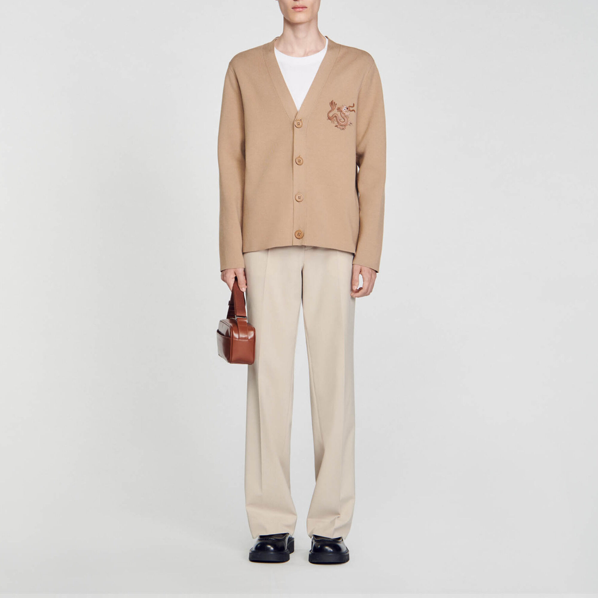 Cardigan con dragone