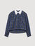 Camicia a quadri glitterata