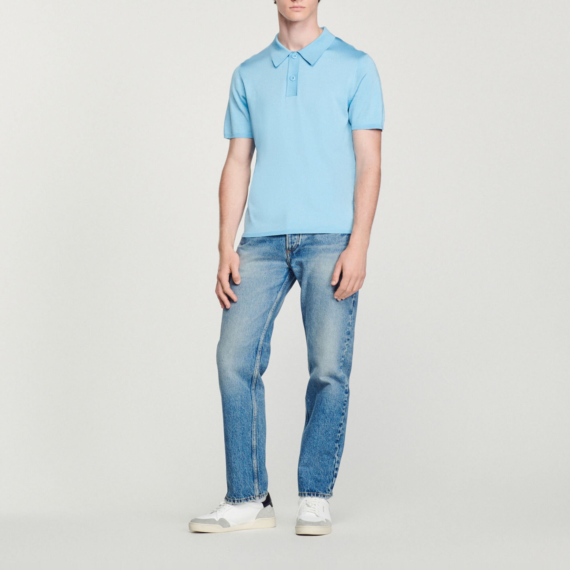 Polo in maglia a maniche corte