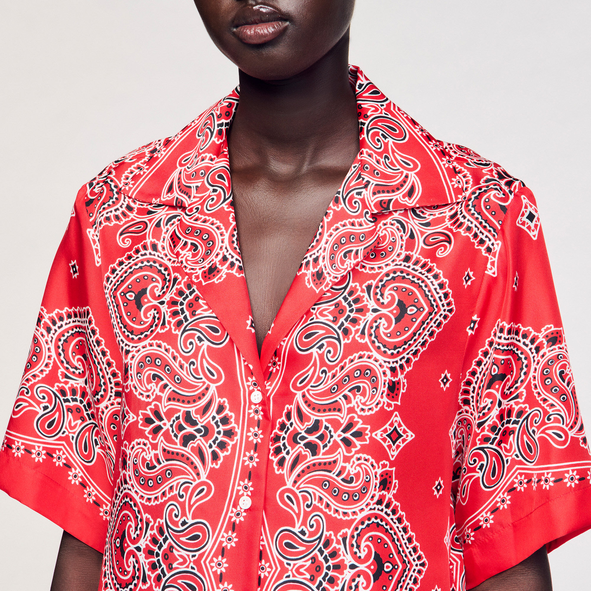 Camicia con stampa a bandana