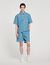 Camicia in denim square cross