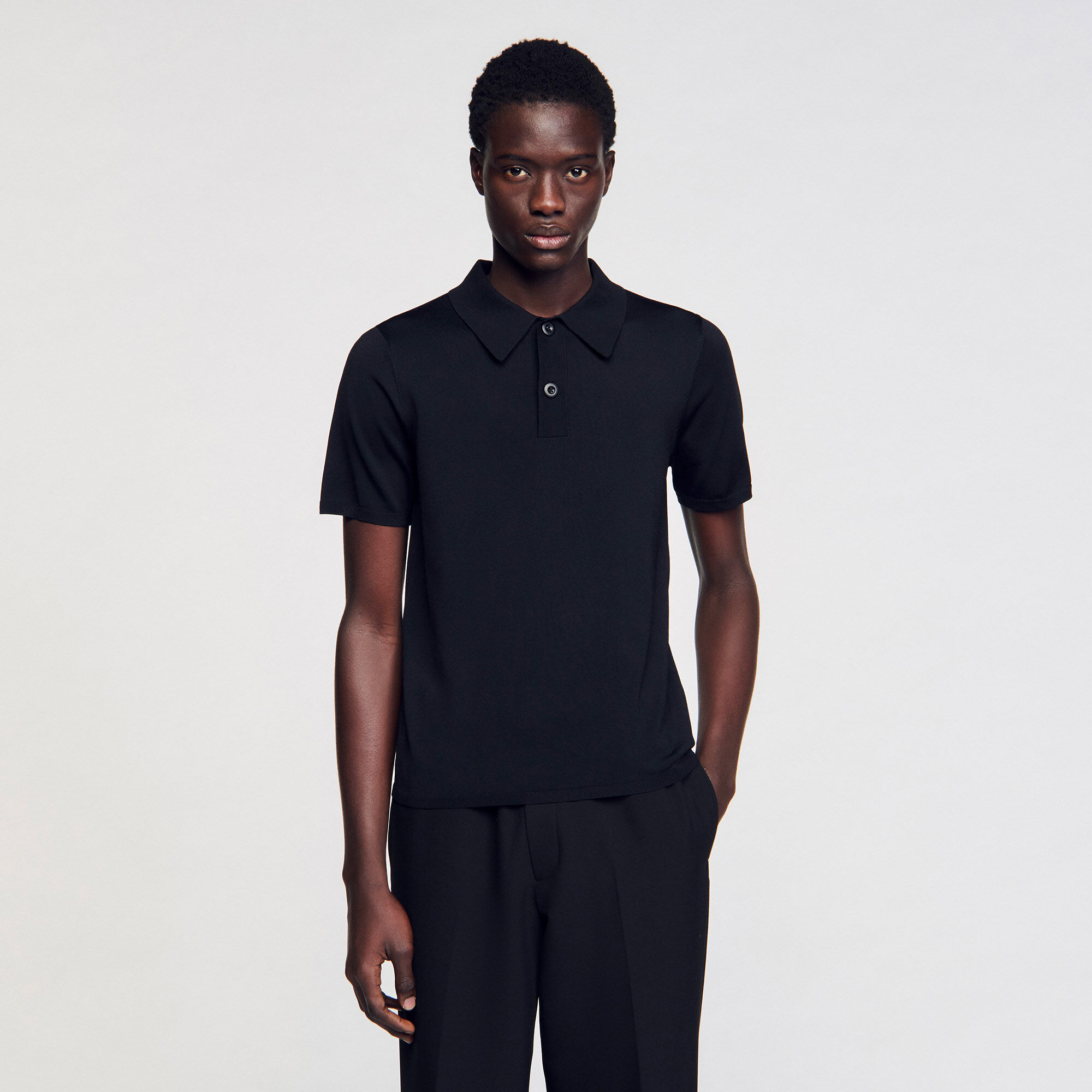 Polo in maglia a maniche corte