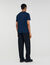 T-shirt con logo in pelle