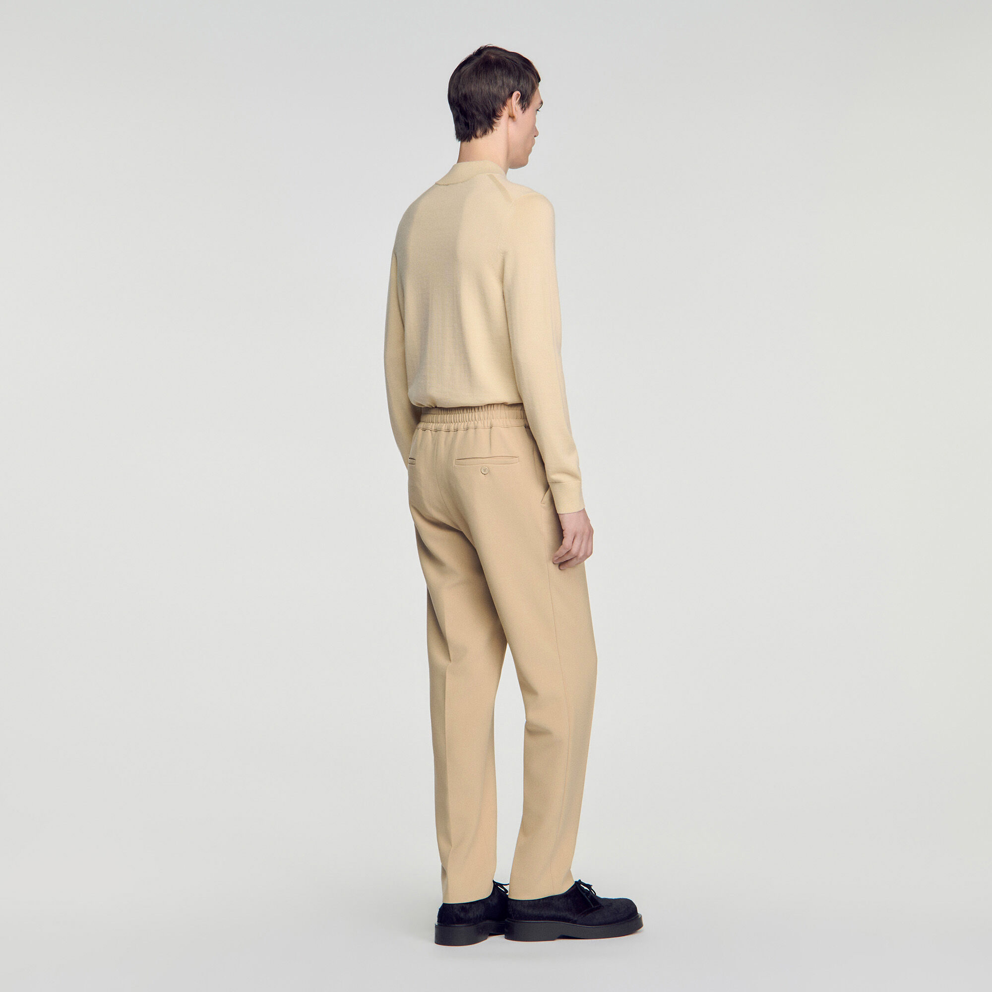 Pantaloni dritti elasticizzati