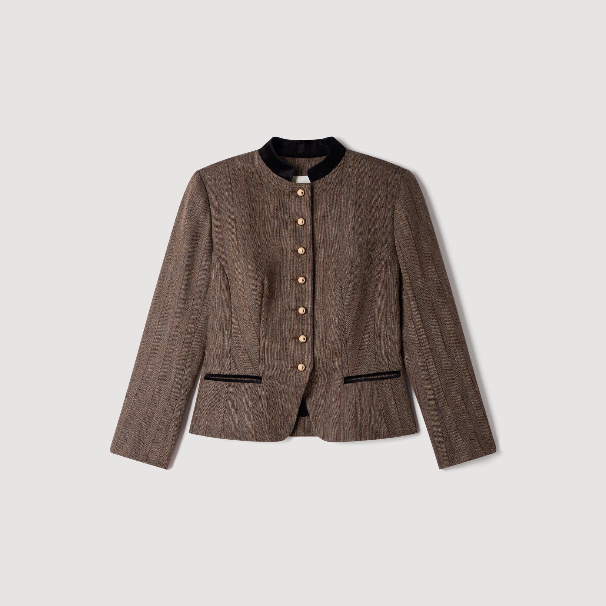 Giacca da abito in lana a righe - Donna | Sandro
