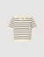 Maglione a righe e col perlinato