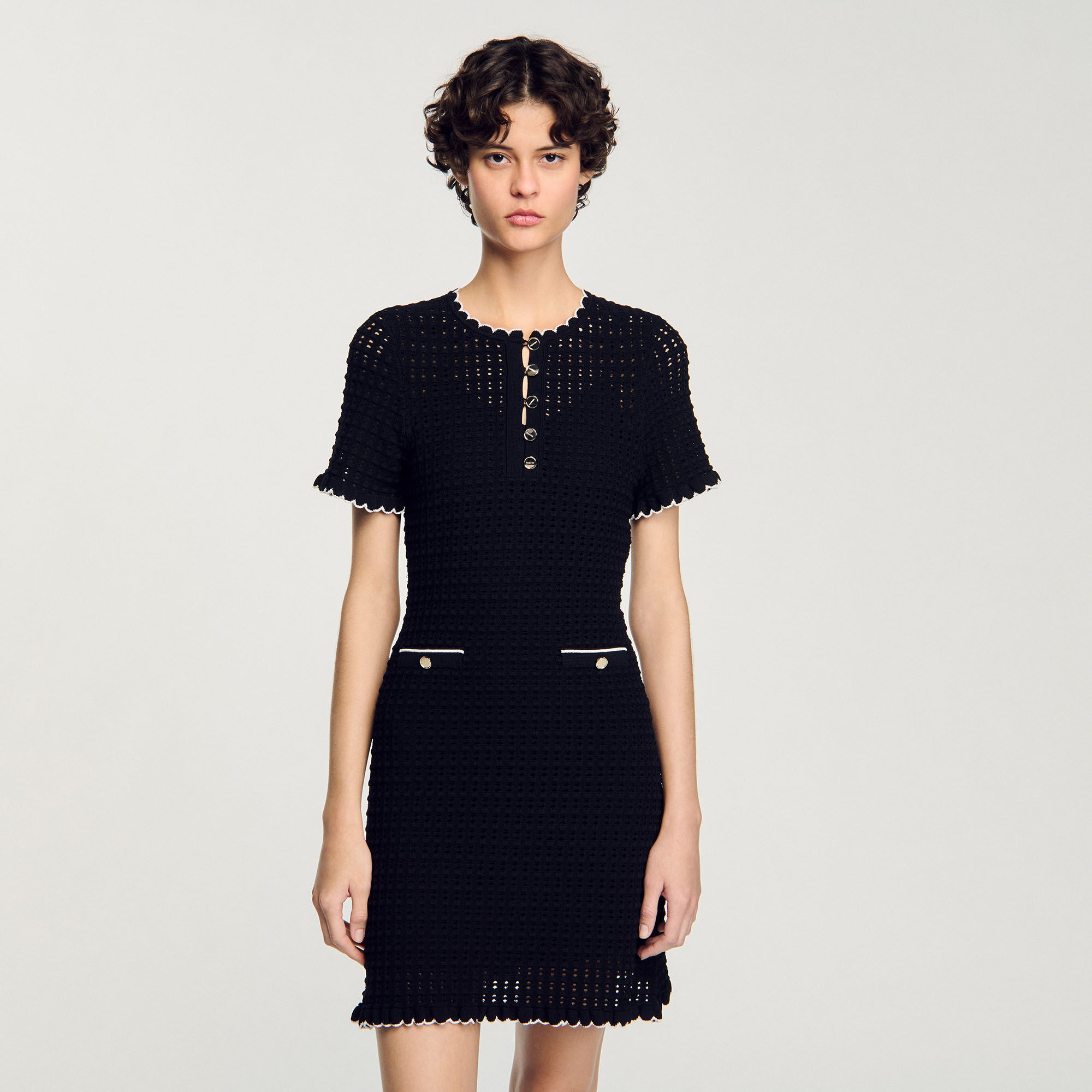 Abito corto in maglia