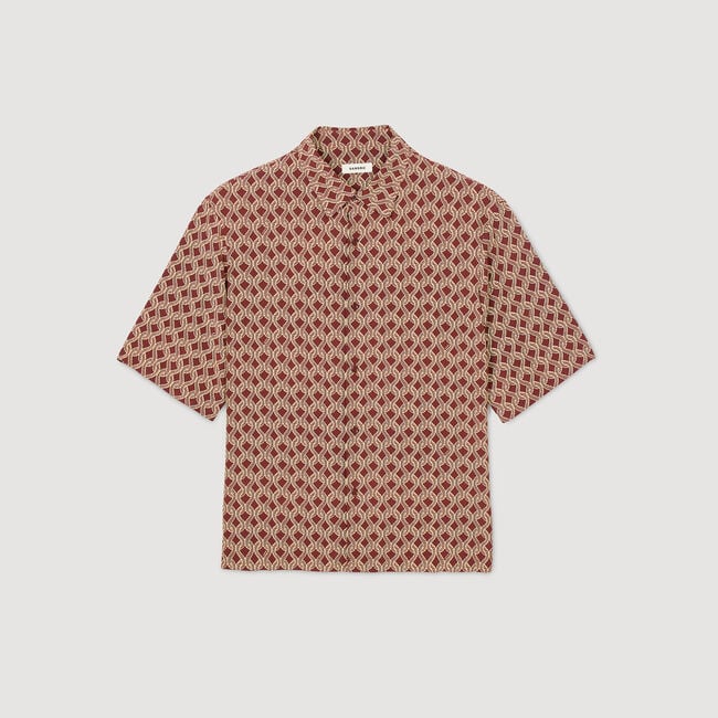 Camicia con stampa a corda