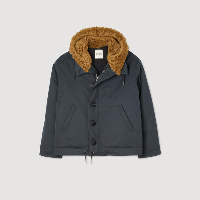 Parka in cotone con cappuccio