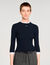 Maglione trompe l'œil in lana mista