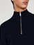 Maglione con collo alto e chiusura a zip