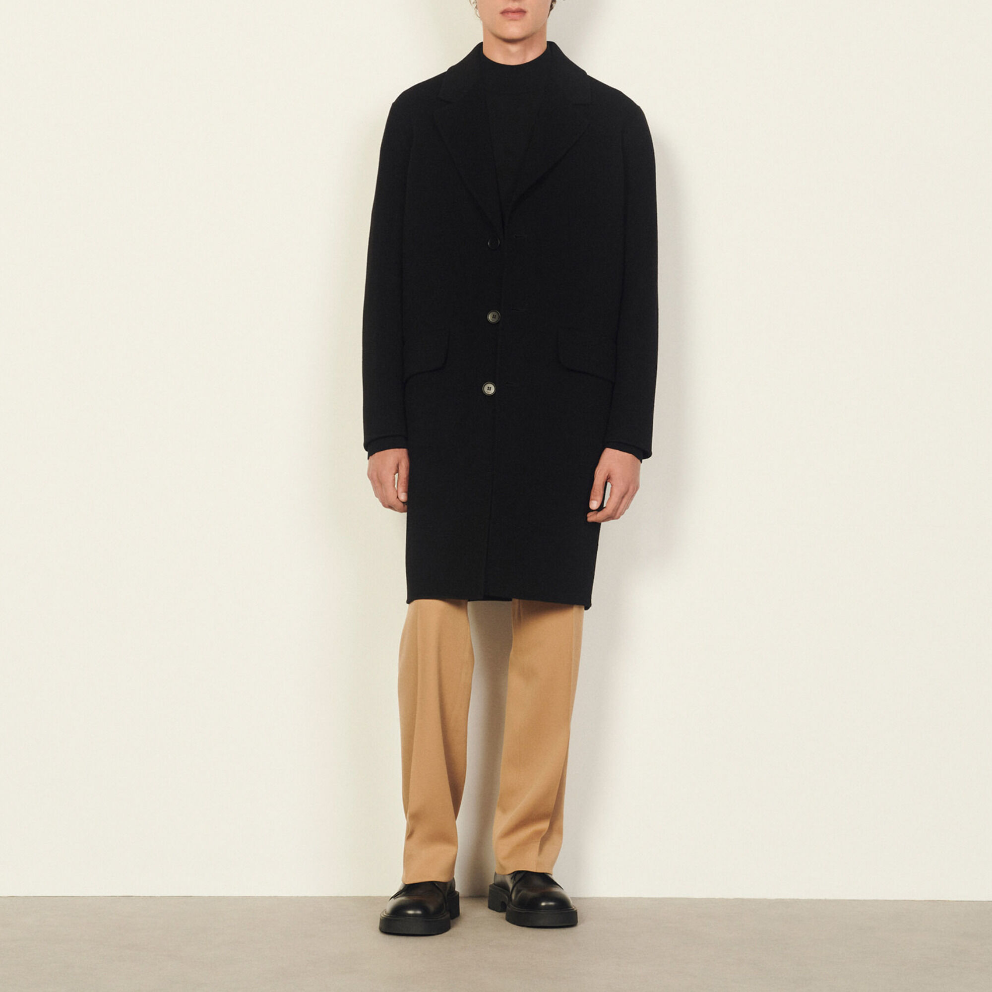 Cappotto in lana double face