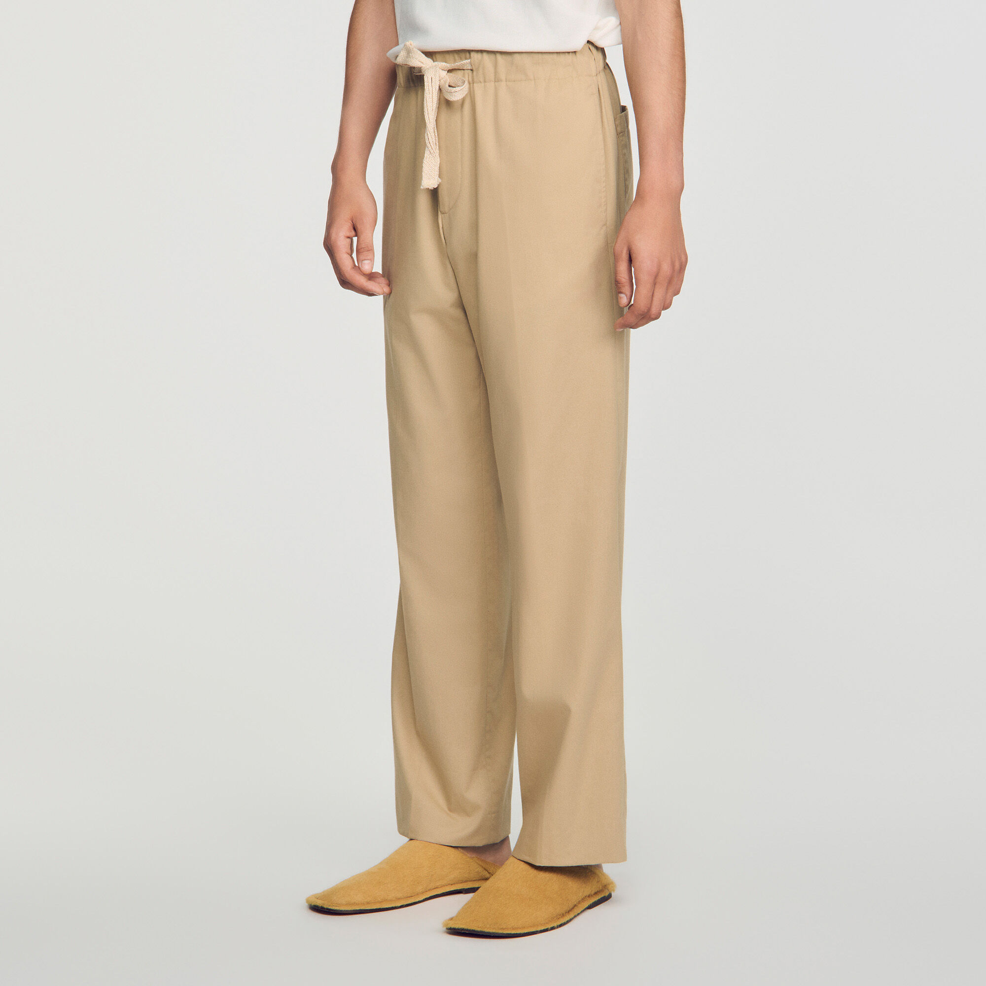 Pantaloni larghi in cotone