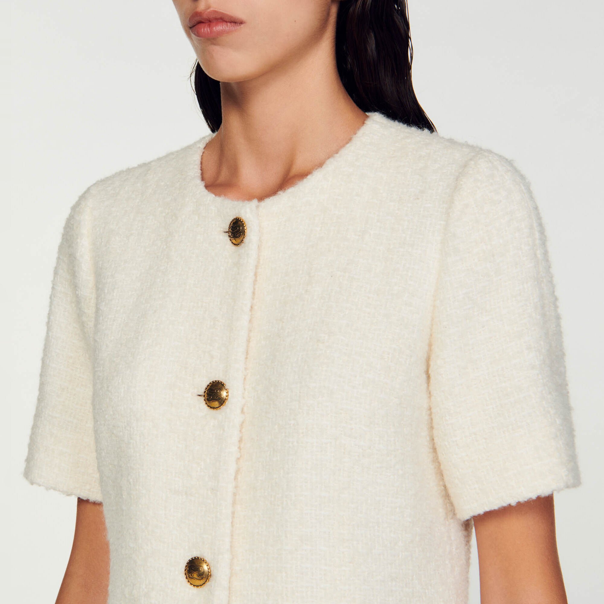 Abito corto in tweed