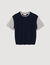 Maglione in maglia bimateriale