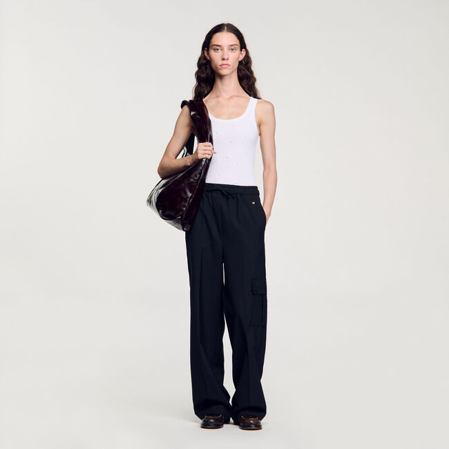 Pantaloni con vita elasticizzata