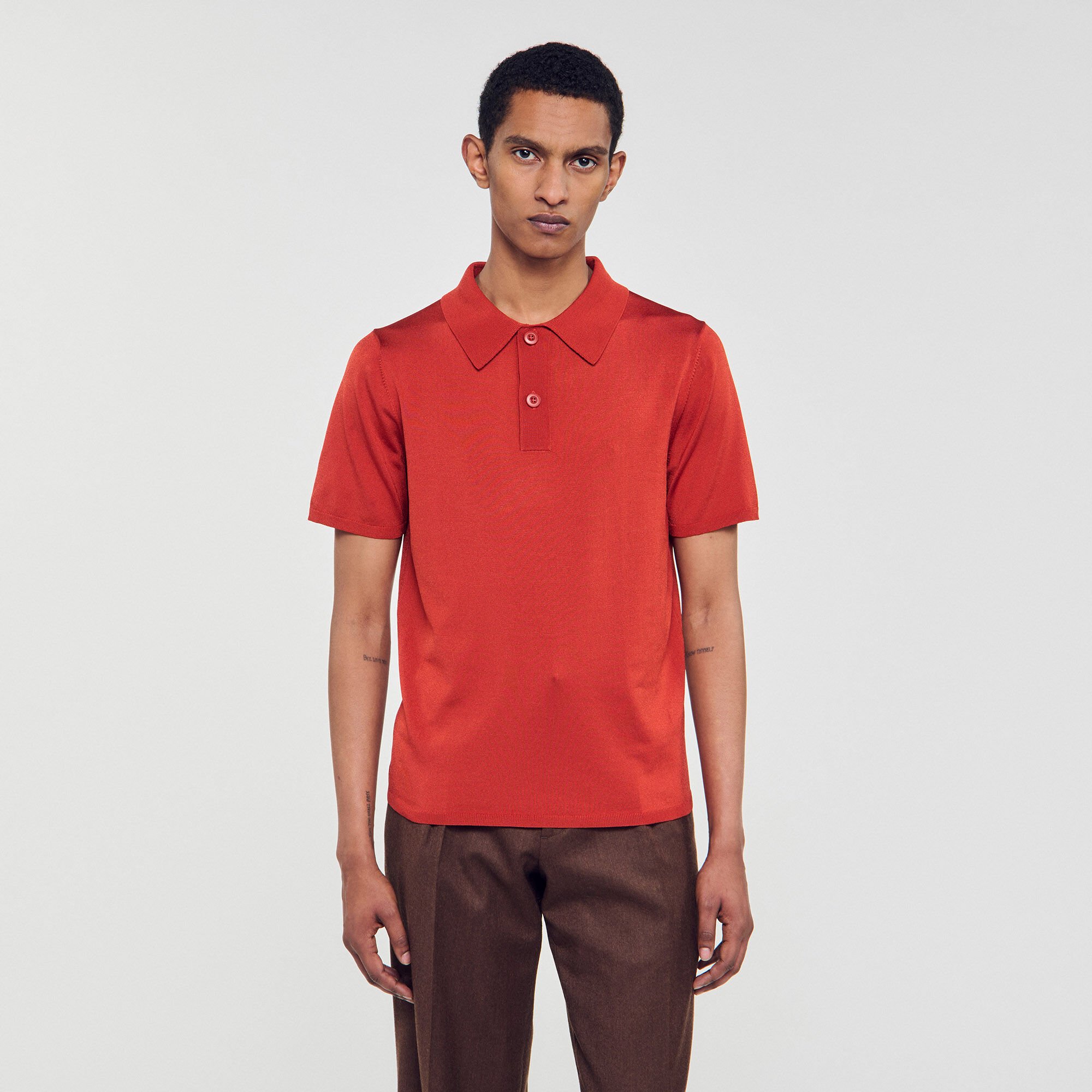 Polo in maglia a maniche corte